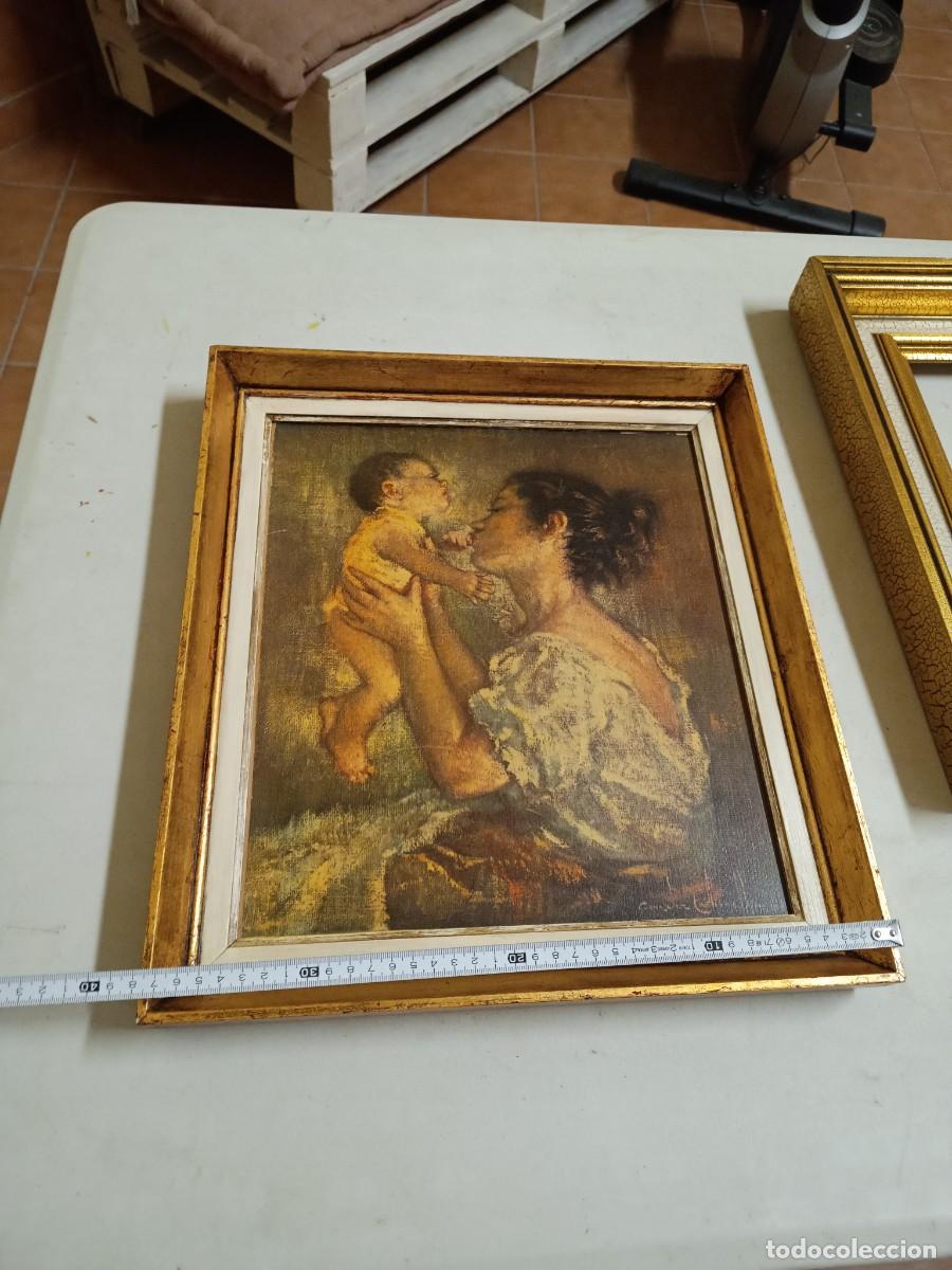 Vintage: Cuadro vintage mam&aacute; y bebe. - Foto 2