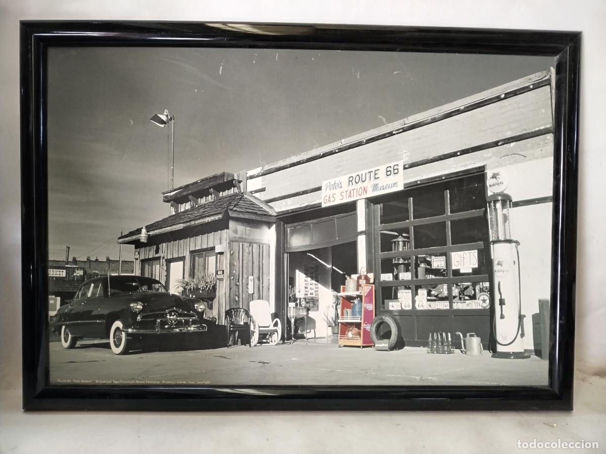 Vintage: cuadro gasolinera ruta 66 - Foto 3