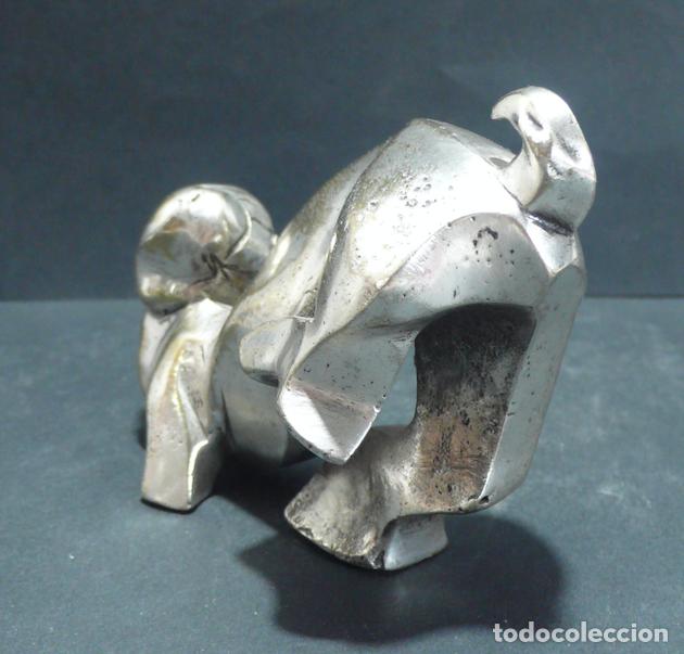 Vintage: PERRO EN METAL CROMADO - Foto 4