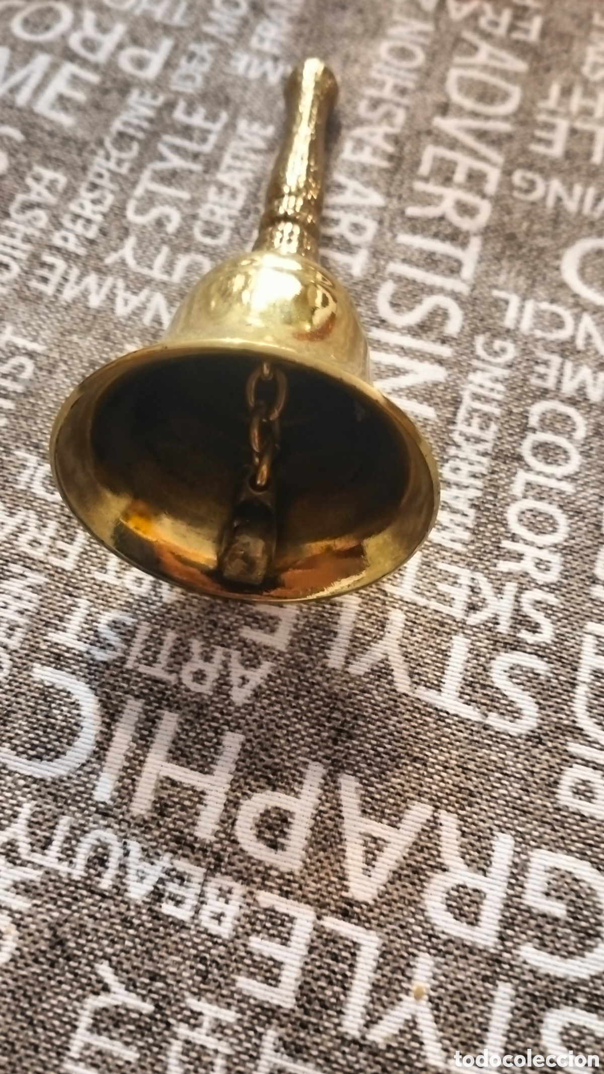 Vintage: Campana decorativa dorada - Foto 1
