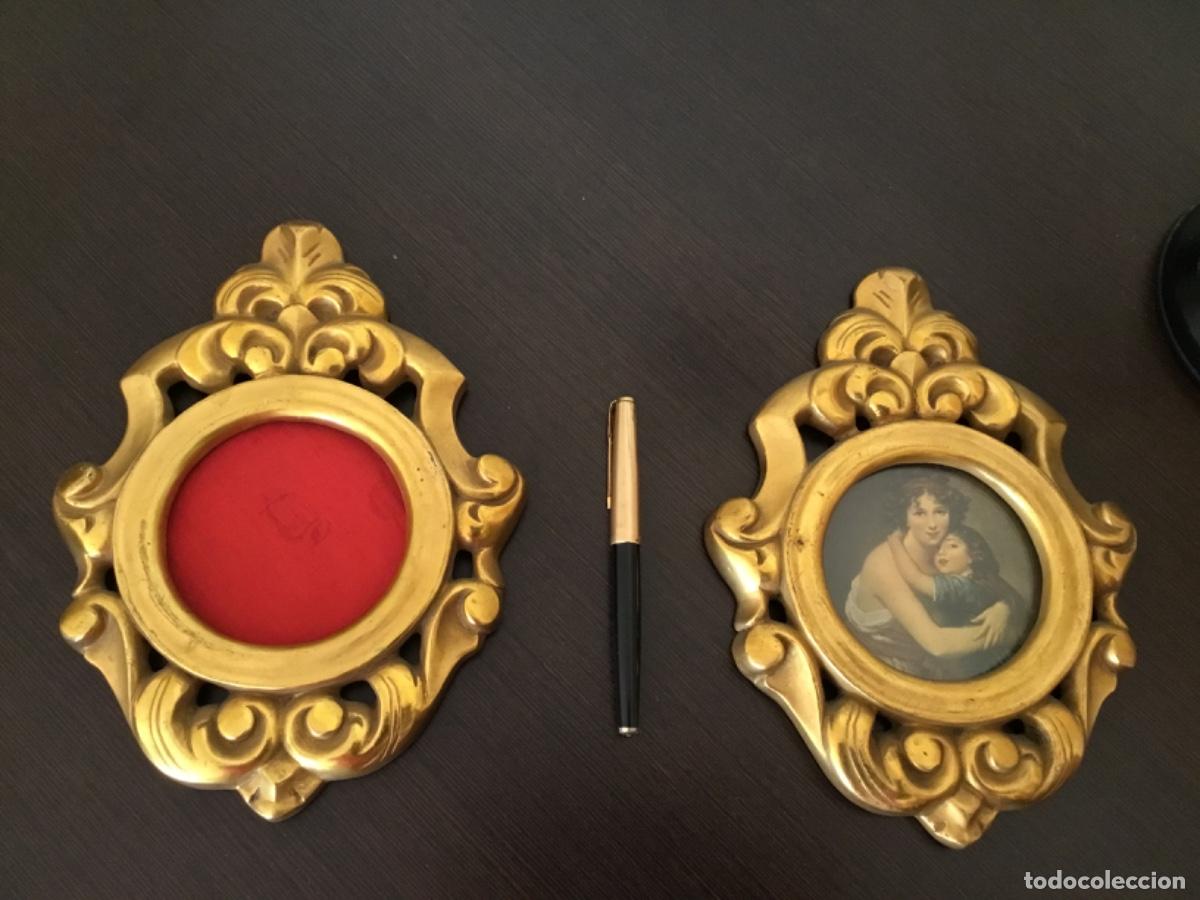 Vintage: Pareja de cornocupias doradas - Foto 1