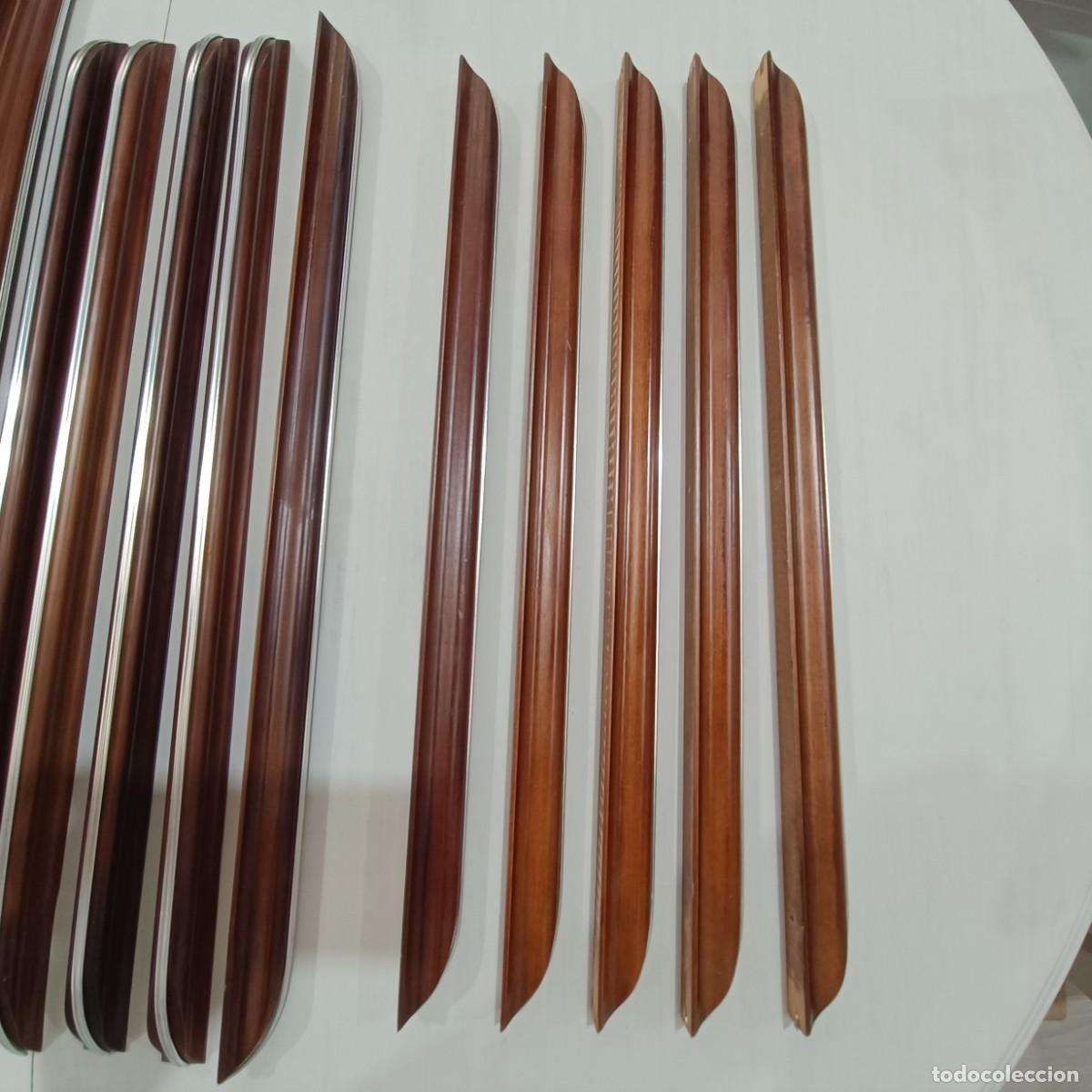 Vintage: TIRADORES DE MADERA MIDCENTURY. - Foto 2