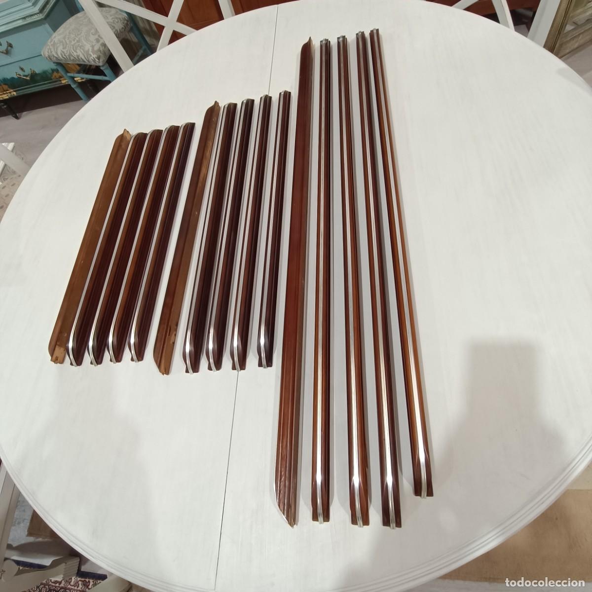 Vintage: TIRADORES DE MADERA MIDCENTURY. - Foto 3