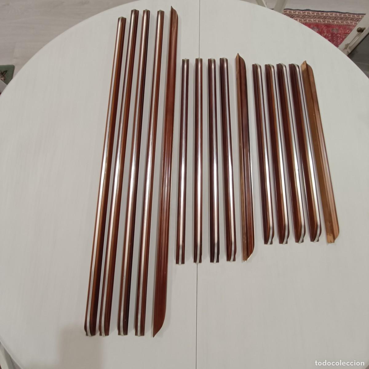 Vintage: TIRADORES DE MADERA MIDCENTURY. - Foto 4