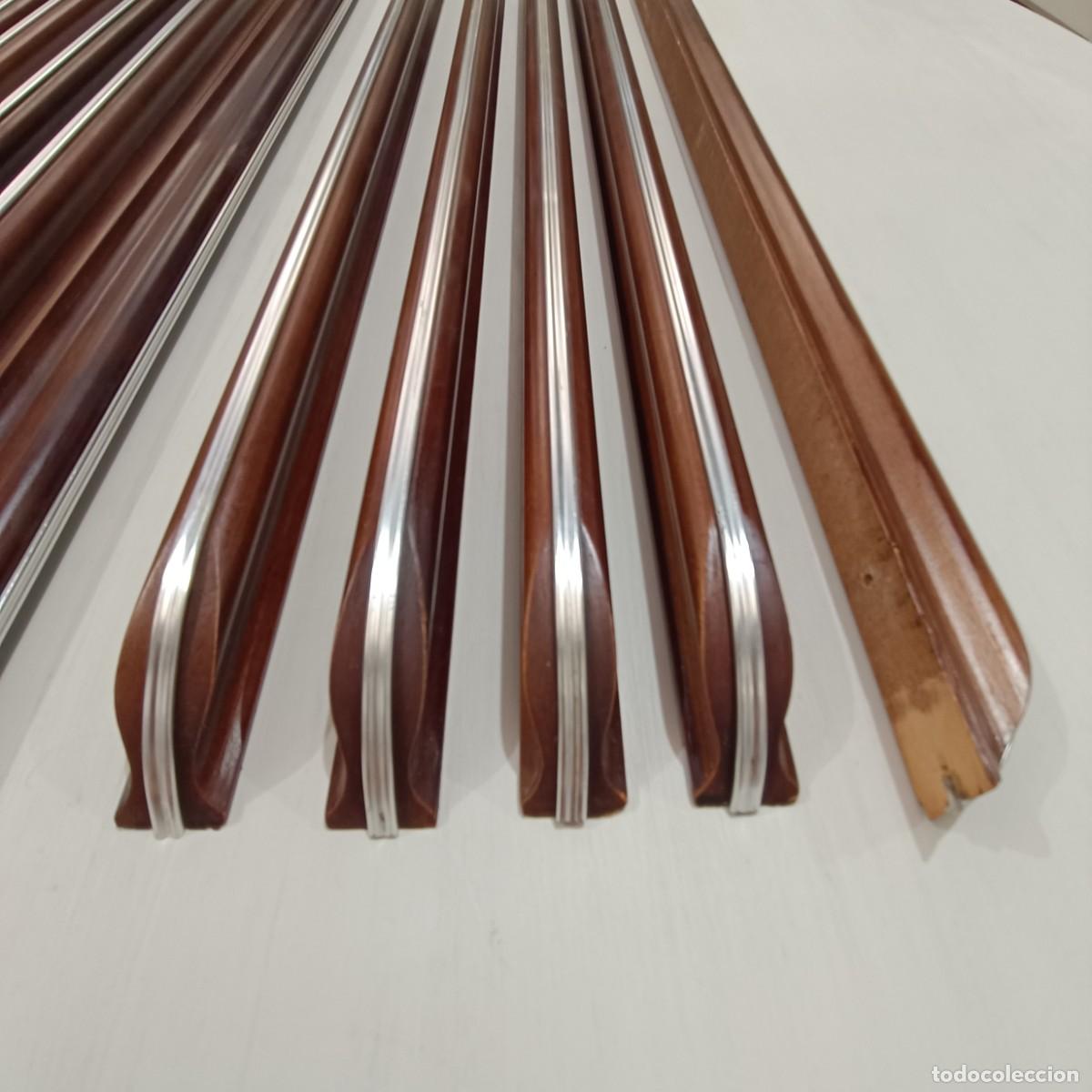 Vintage: TIRADORES DE MADERA MIDCENTURY. - Foto 6