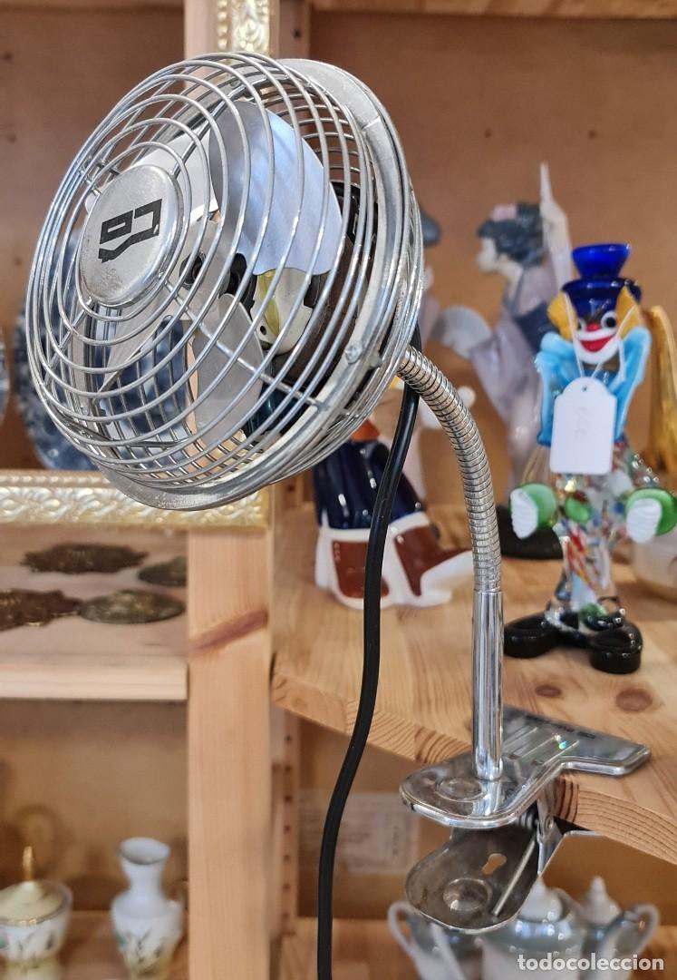 Vintage: Ventilador con pinza de sujeci&oacute;n para mesa