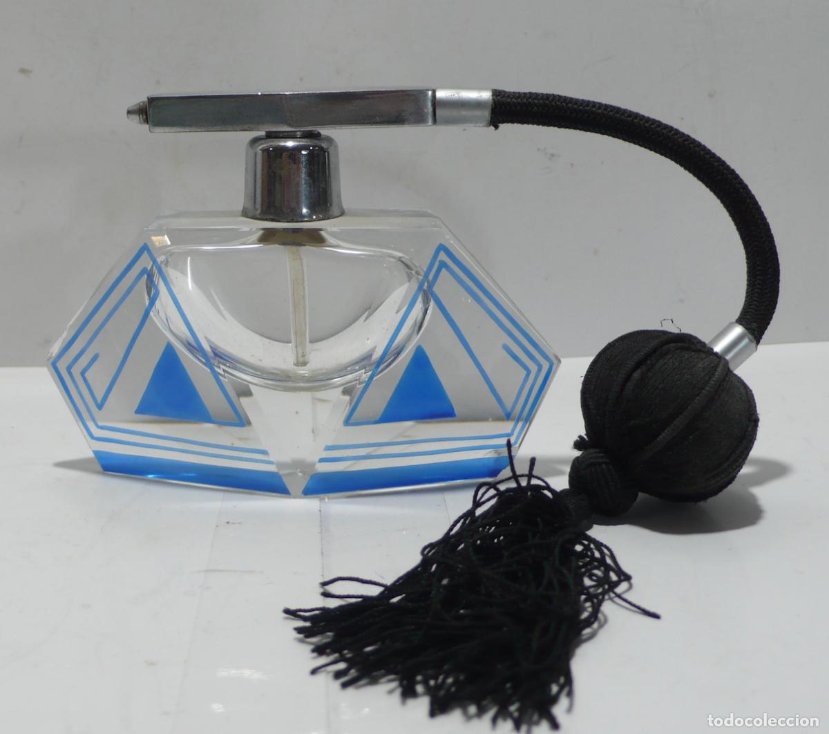 Vintage: PERFUMERO EN CRISTAL ART-DECO - Foto 1