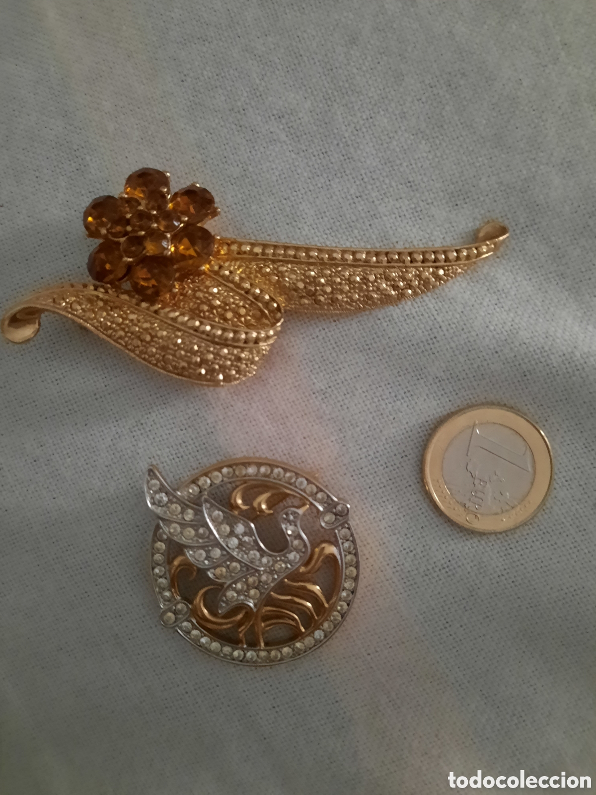 Vintage: Precioso lote de 2 broches