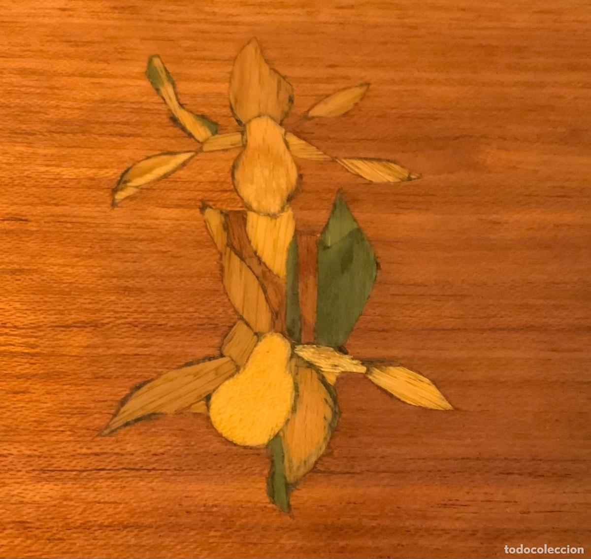 Vintage: ANTIGUO JOYERO DE MADERA HECHO A MANO - Foto 2