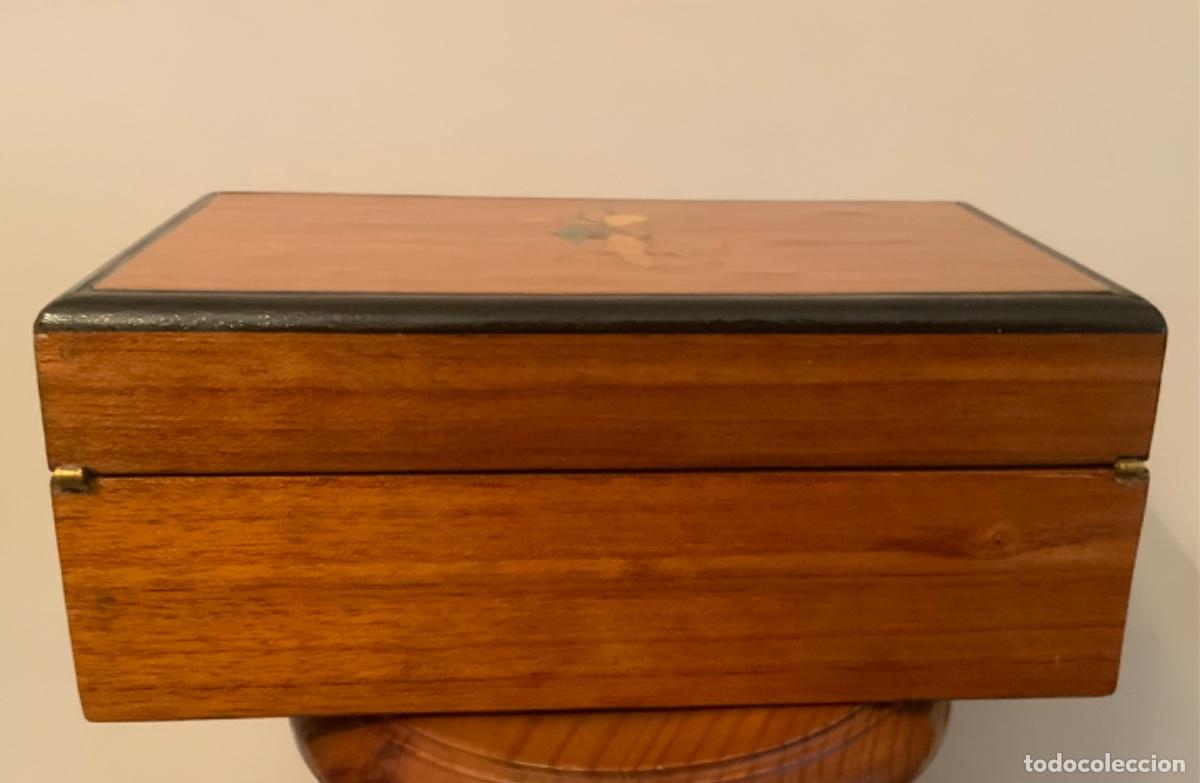 Vintage: ANTIGUO JOYERO DE MADERA HECHO A MANO - Foto 12