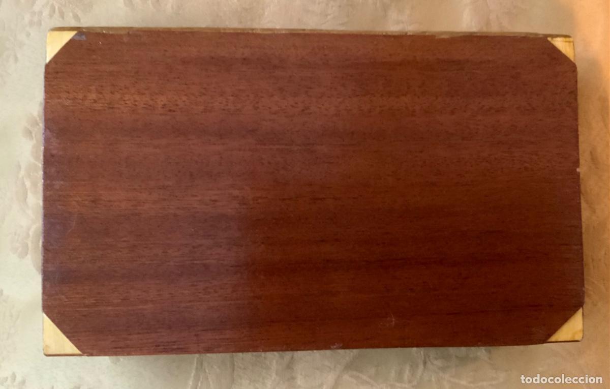 Vintage: ANTIGUO JOYERO DE MADERA HECHO A MANO - Foto 18
