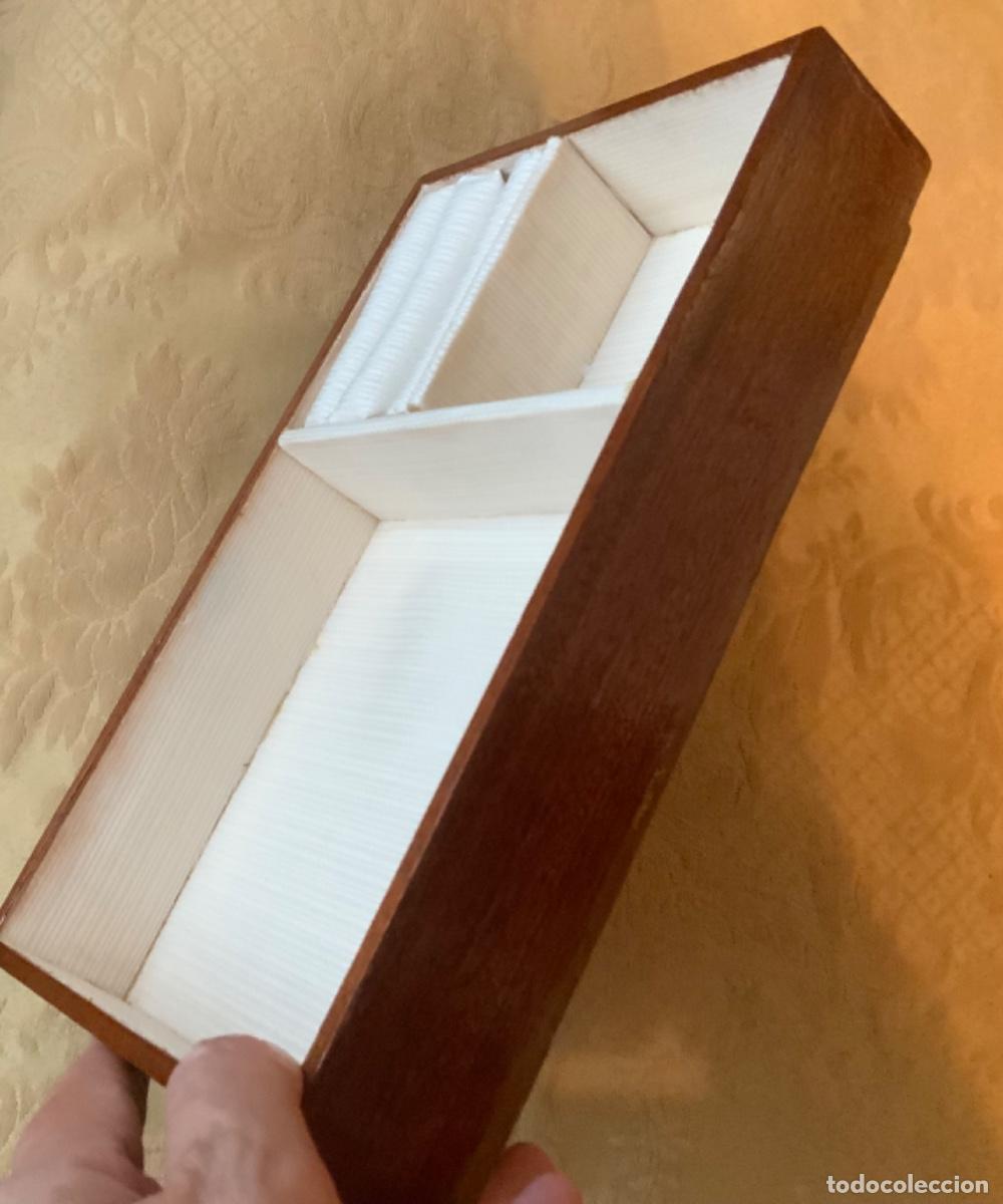 Vintage: ANTIGUO JOYERO DE MADERA HECHO A MANO - Foto 19