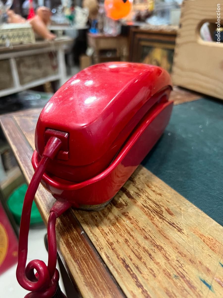 Vintage: ANTIGUO TELEFONO GONDOLA EN ROJO - Foto 2
