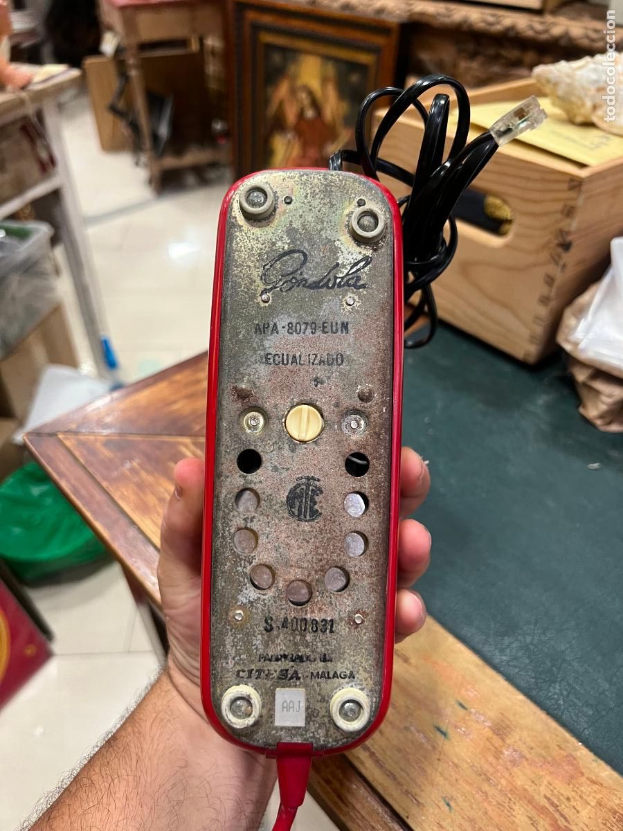 Vintage: ANTIGUO TELEFONO GONDOLA EN ROJO - Foto 8