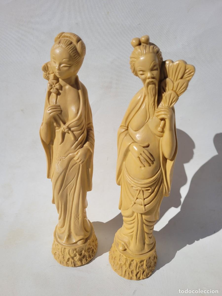 Vintage: Par de figuras, hechas en Jap&oacute;n. - Foto 1