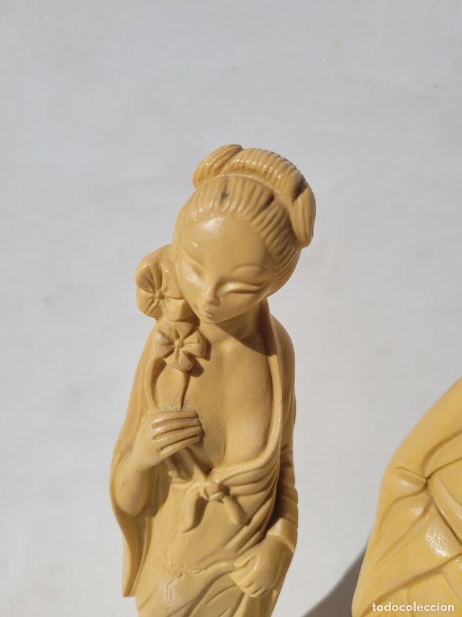 Vintage: Par de figuras, hechas en Jap&oacute;n. - Foto 3