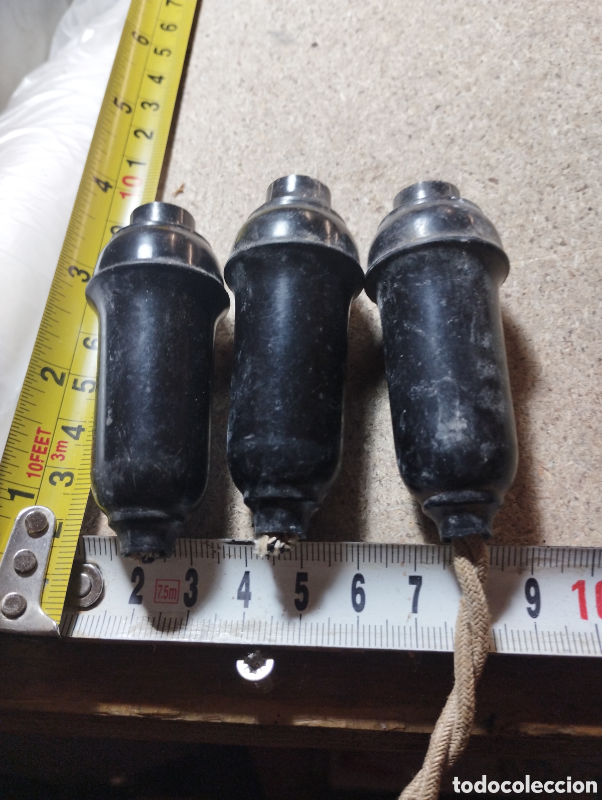 Vintage: CONMUTADOR ELECTRICO. ANTIGUO. LLAVE DE LA LUZ INTERRUPTOR PERA ELECTRICA EN BAQUELITA