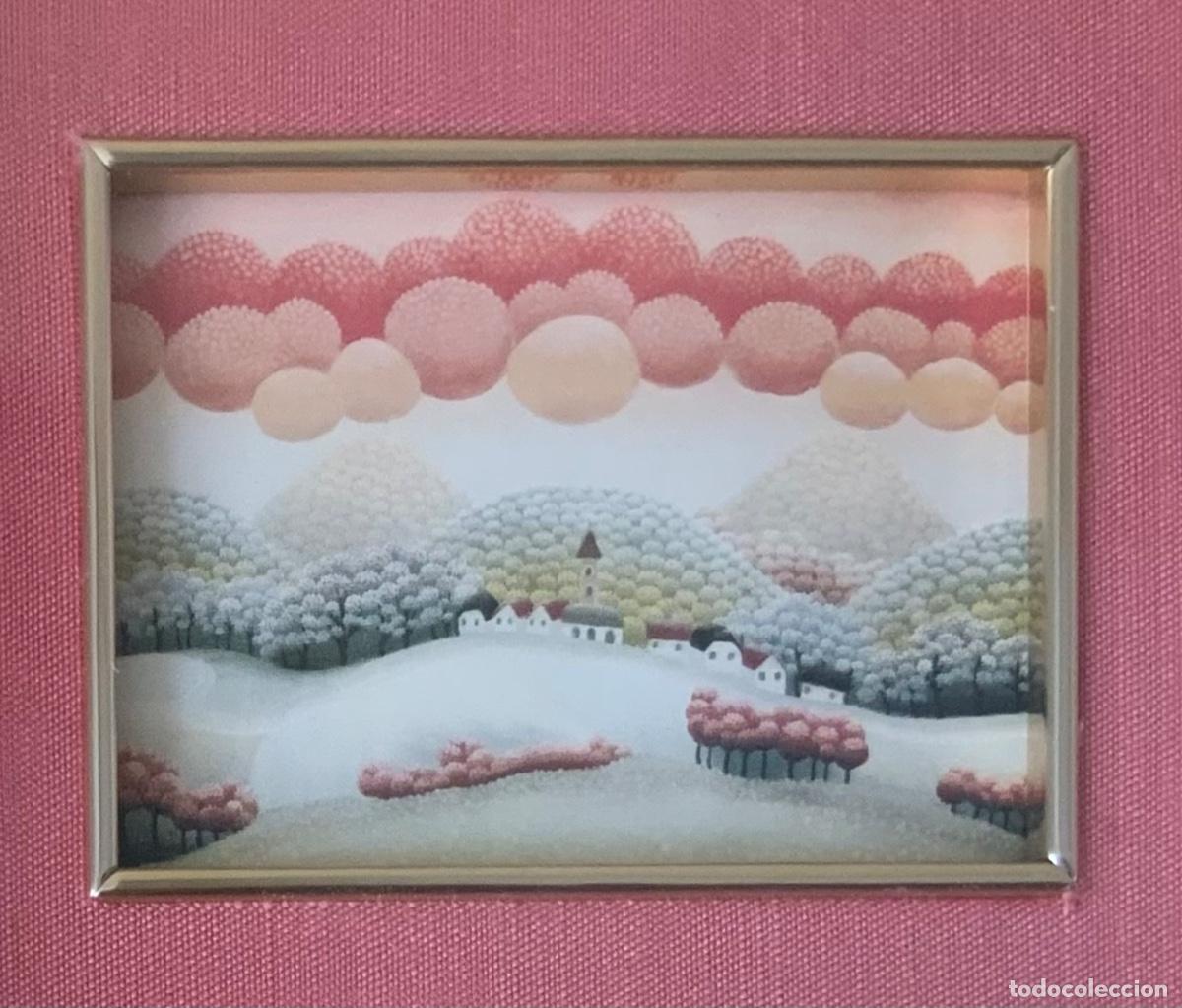 Vintage: 3 CUADROS PEQUE&Ntilde;OS A&Ntilde;OS 70 - Foto 7