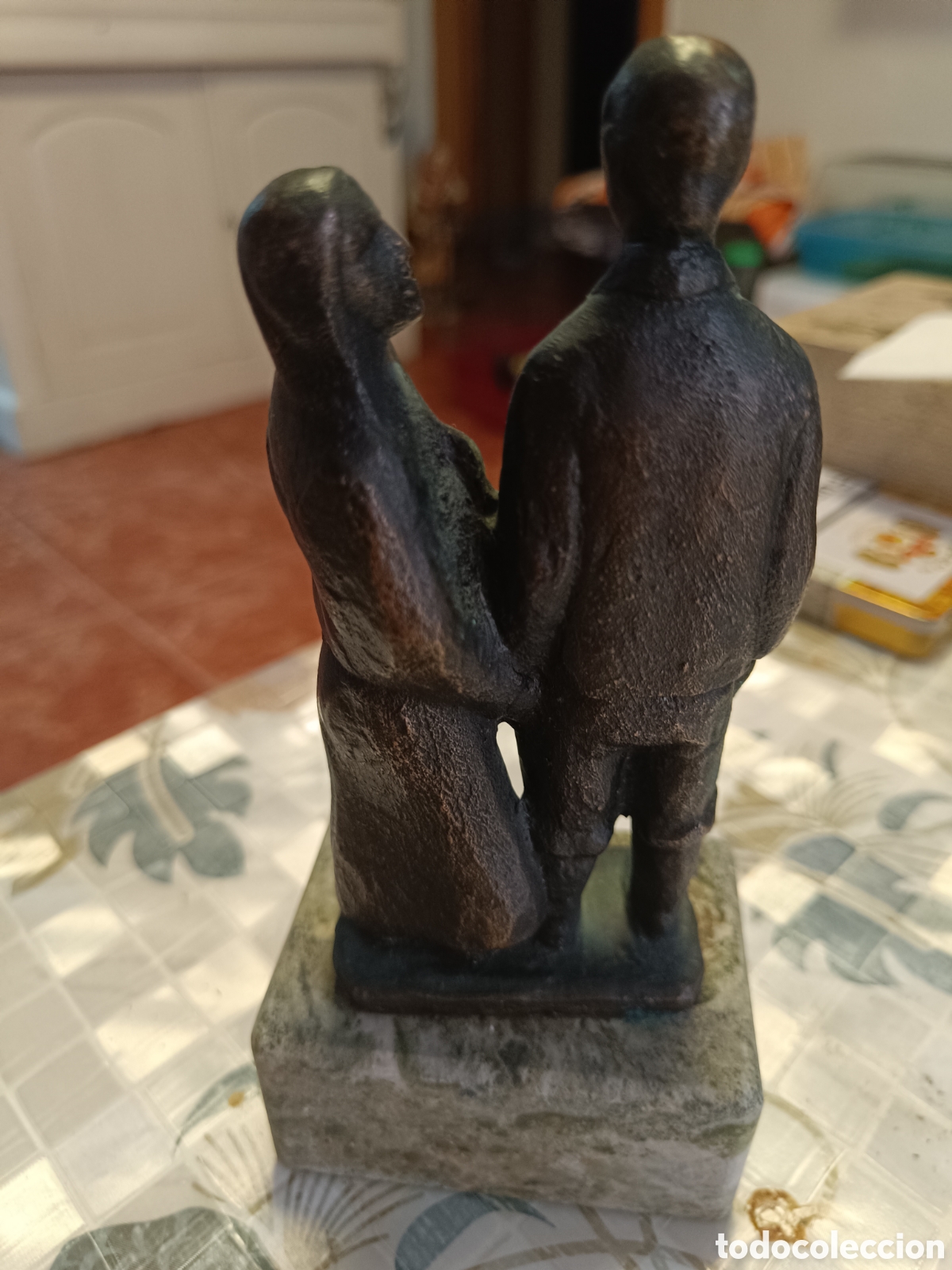 Vintage: Figura de bronce los emigrantes - Foto 2