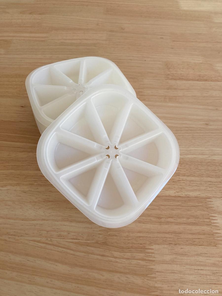Vintage: TUPPERWARE CUBITERA ANTIGUA - A&Ntilde;OS 80 - 3 UNIDADES - NUEVO SIN USO