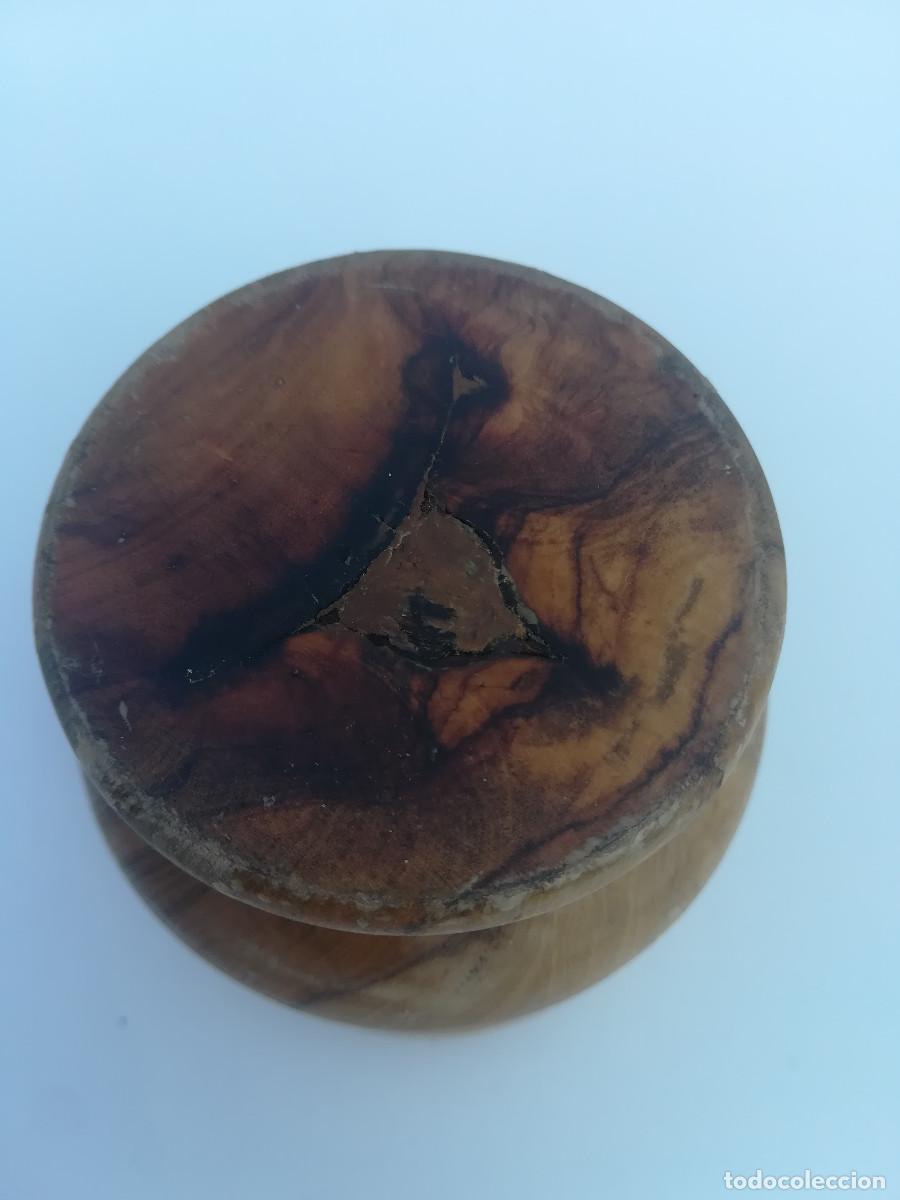 Vintage: Mortero de madera de olivo con su pilon. - Foto 4