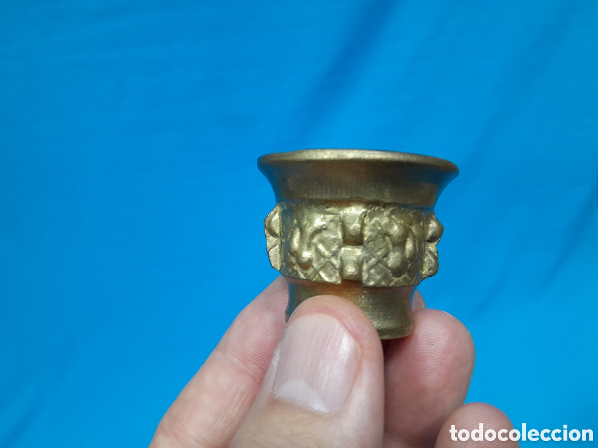 Vintage: LOTE DE 4 MINI ALMIREZ EN BRONCE O LAT&Oacute;N - Foto 5