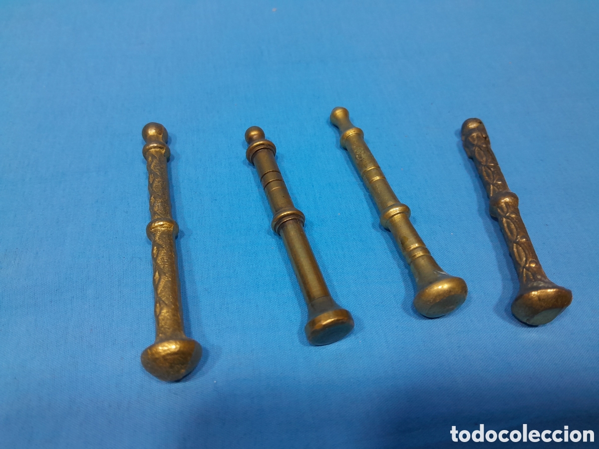 Vintage: LOTE DE 4 MINI ALMIREZ EN BRONCE O LAT&Oacute;N - Foto 9
