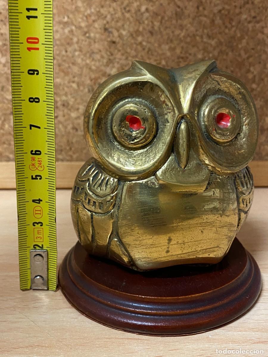 Vintage: ADORNO FIGURA BUHO LATON VINTAGE