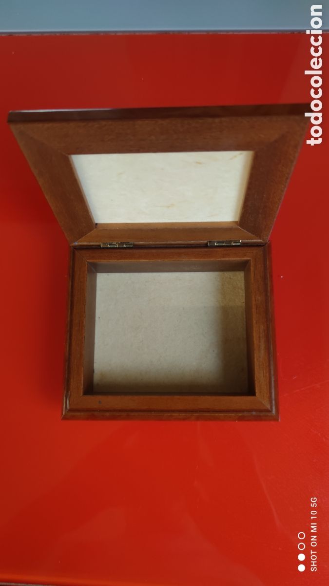 Vintage: JOYERO DE MADERA Y PLATA DE LEY - Foto 2