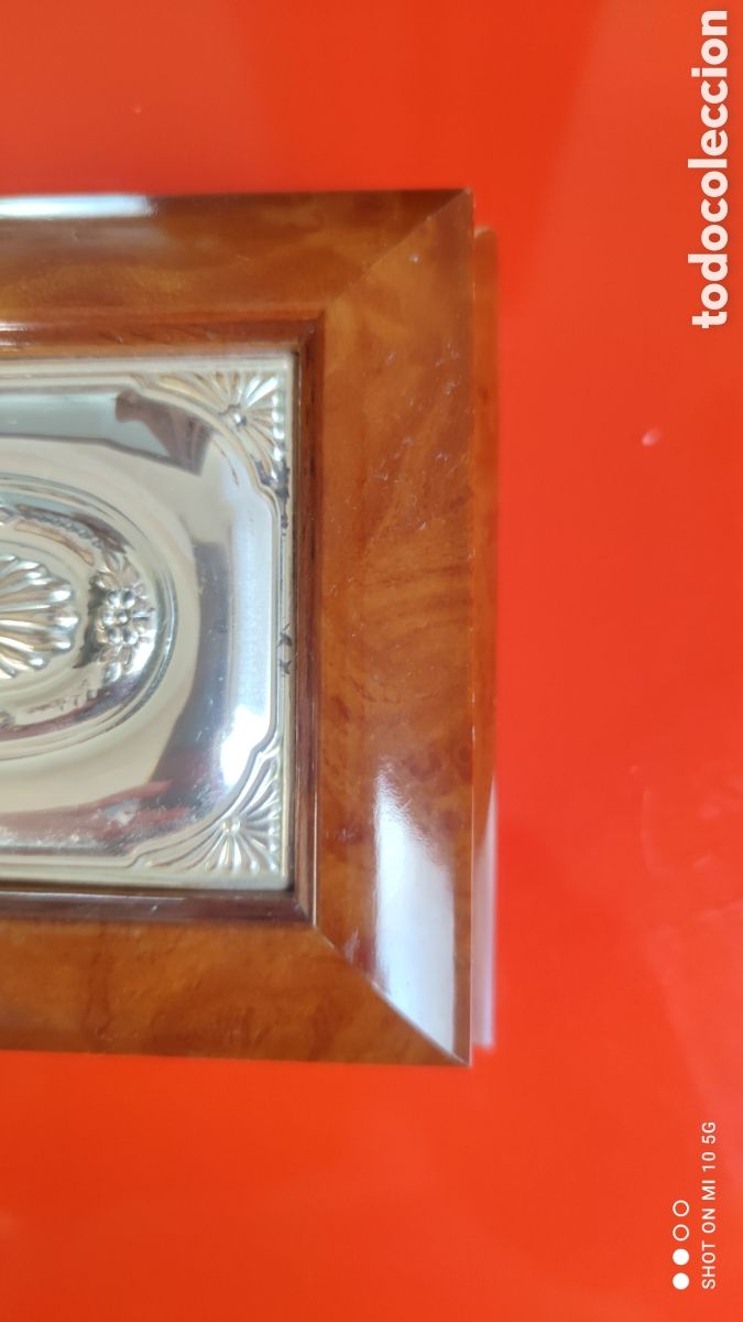 Vintage: JOYERO DE MADERA Y PLATA DE LEY - Foto 4