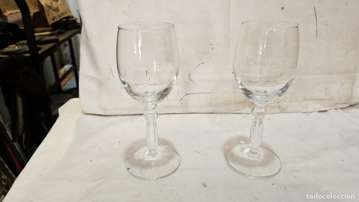 Vintage: 2 copas de cristal antigua - Foto 1
