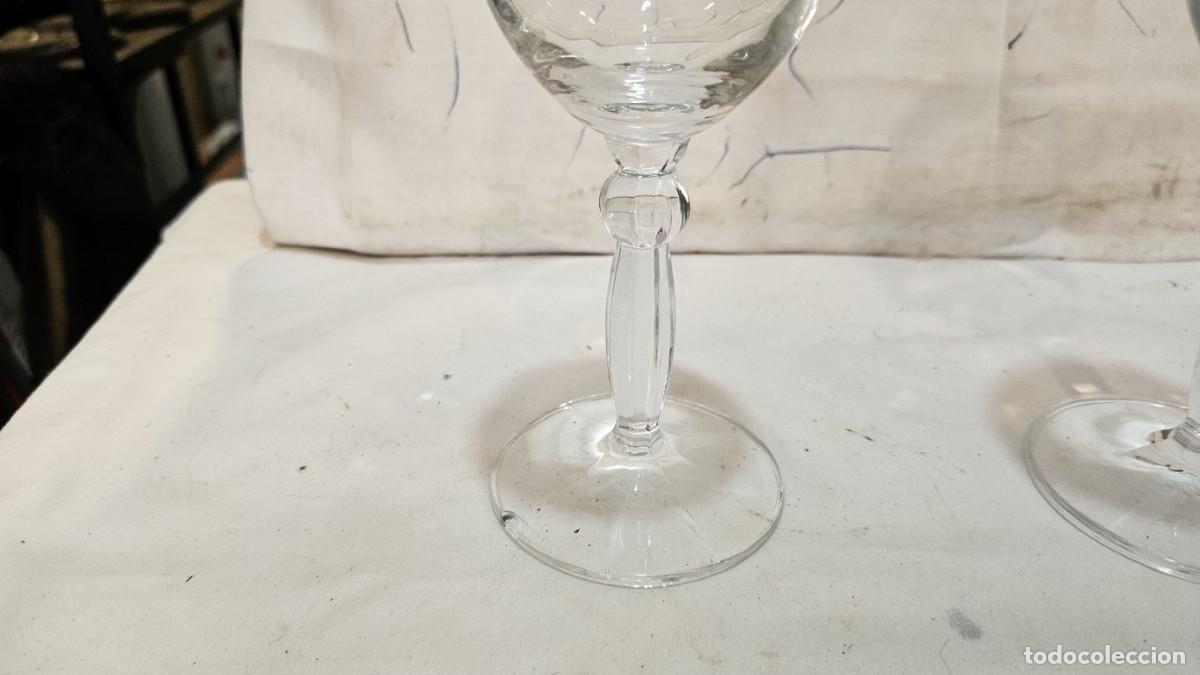 Vintage: 2 copas de cristal antigua - Foto 2
