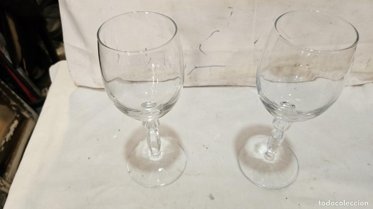 Vintage: 2 copas de cristal antigua - Foto 3
