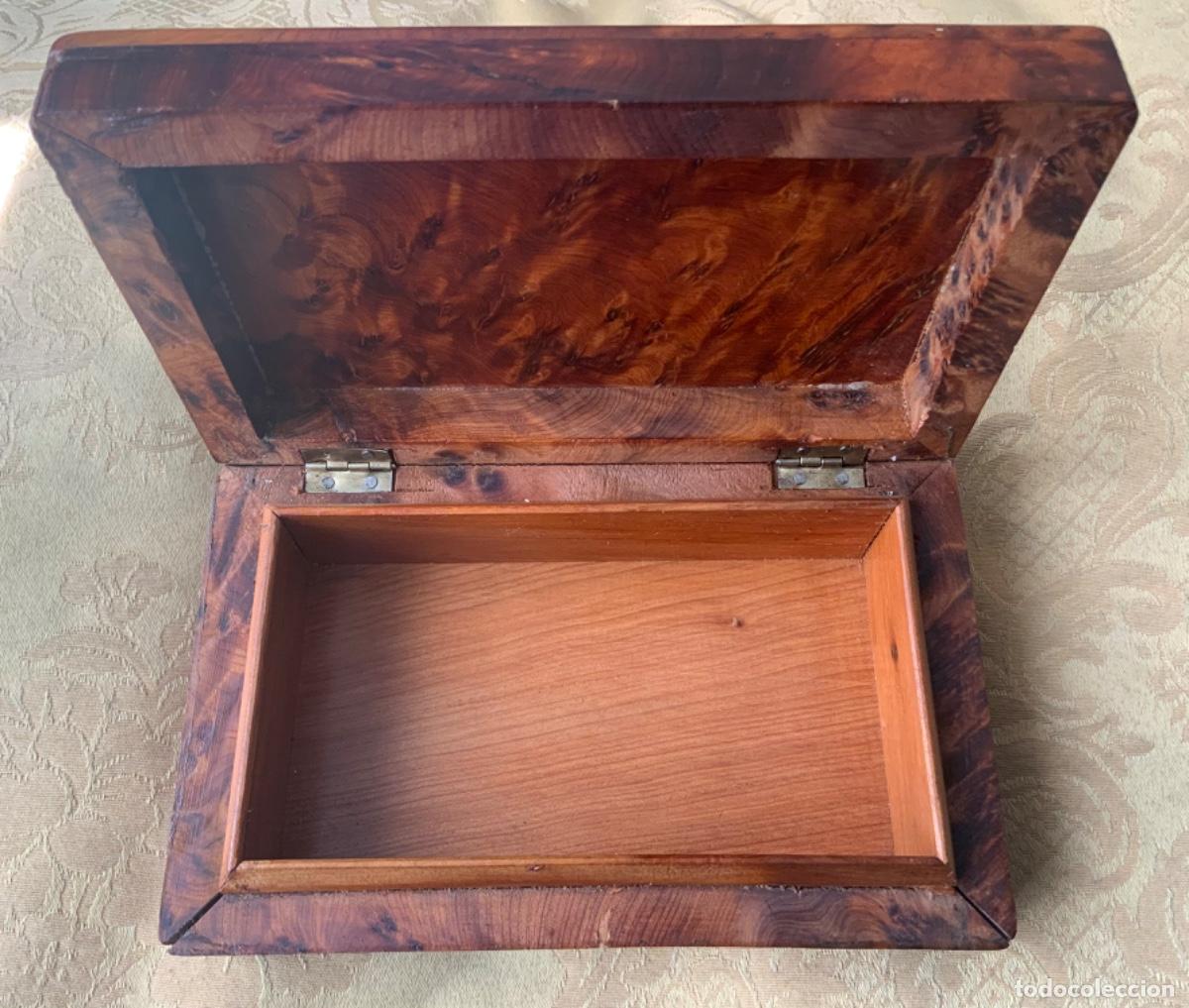 Vintage: CAJA MADERA RAIZ DE TUYA - Foto 9