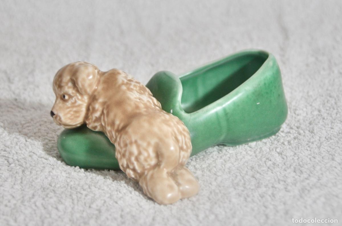 Vintage: Perro sobre zapato de Sylvac - Foto 2