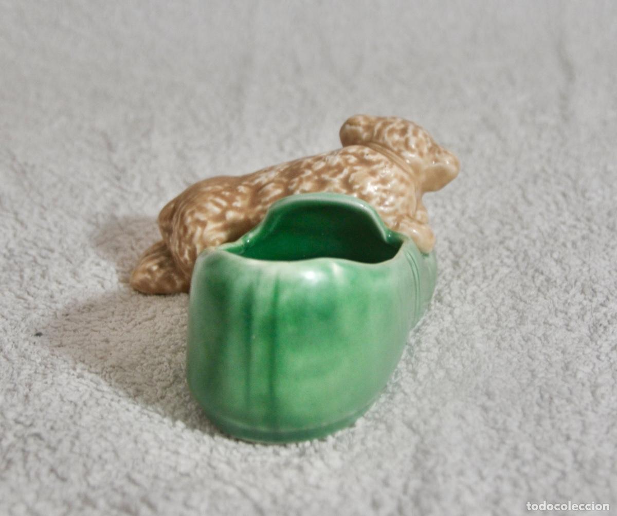 Vintage: Perro sobre zapato de Sylvac - Foto 6