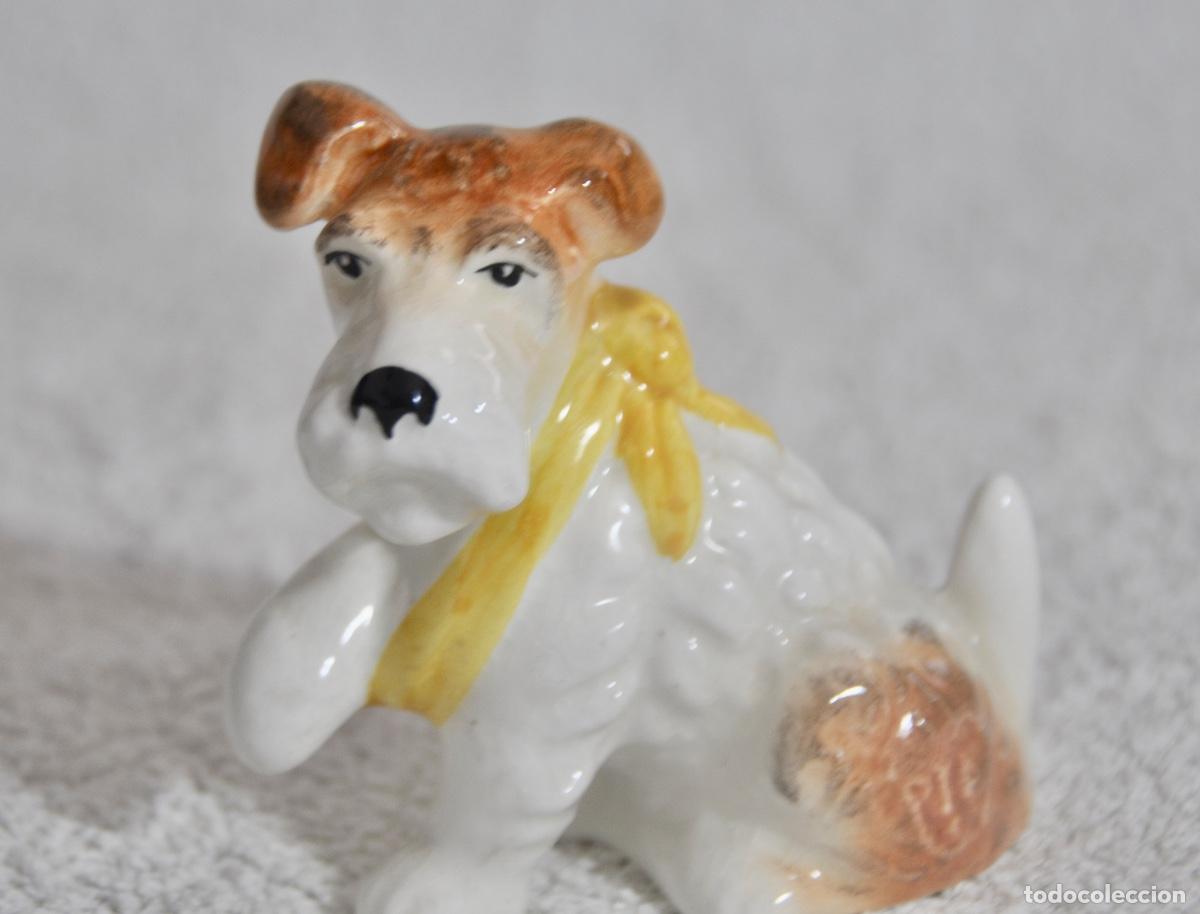 Vintage: Perro pata herida marron de Sylvac - Foto 3