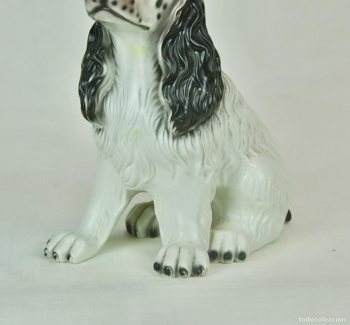 Vintage: Perro cocker en loza - Foto 3