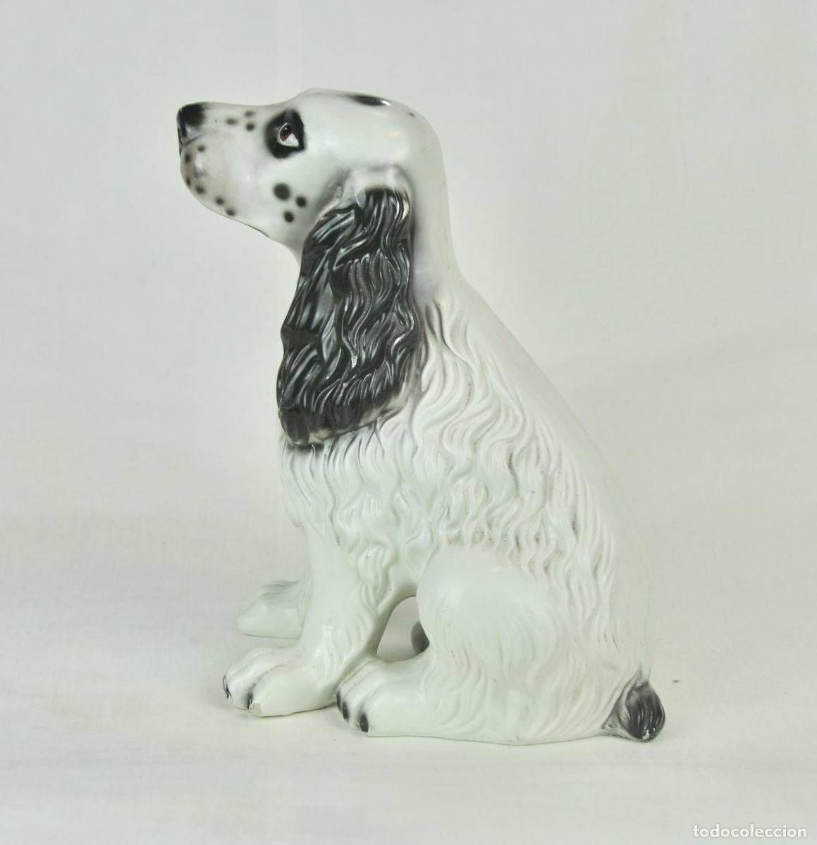 Vintage: Perro cocker en loza - Foto 4