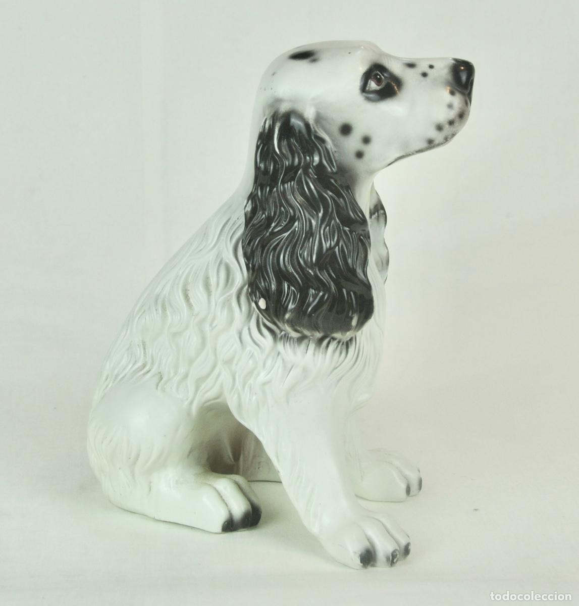 Vintage: Perro cocker en loza - Foto 8