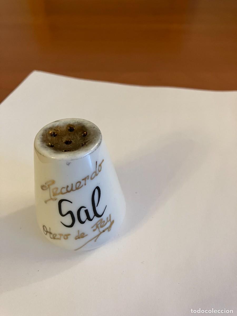 Vintage: Salero porcelana recuerdo