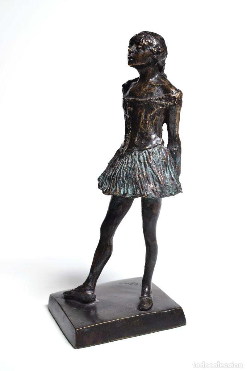 Vintage: Bronze Patinated Figurine Little Dancer of Fourteen Years by Degas 20th century