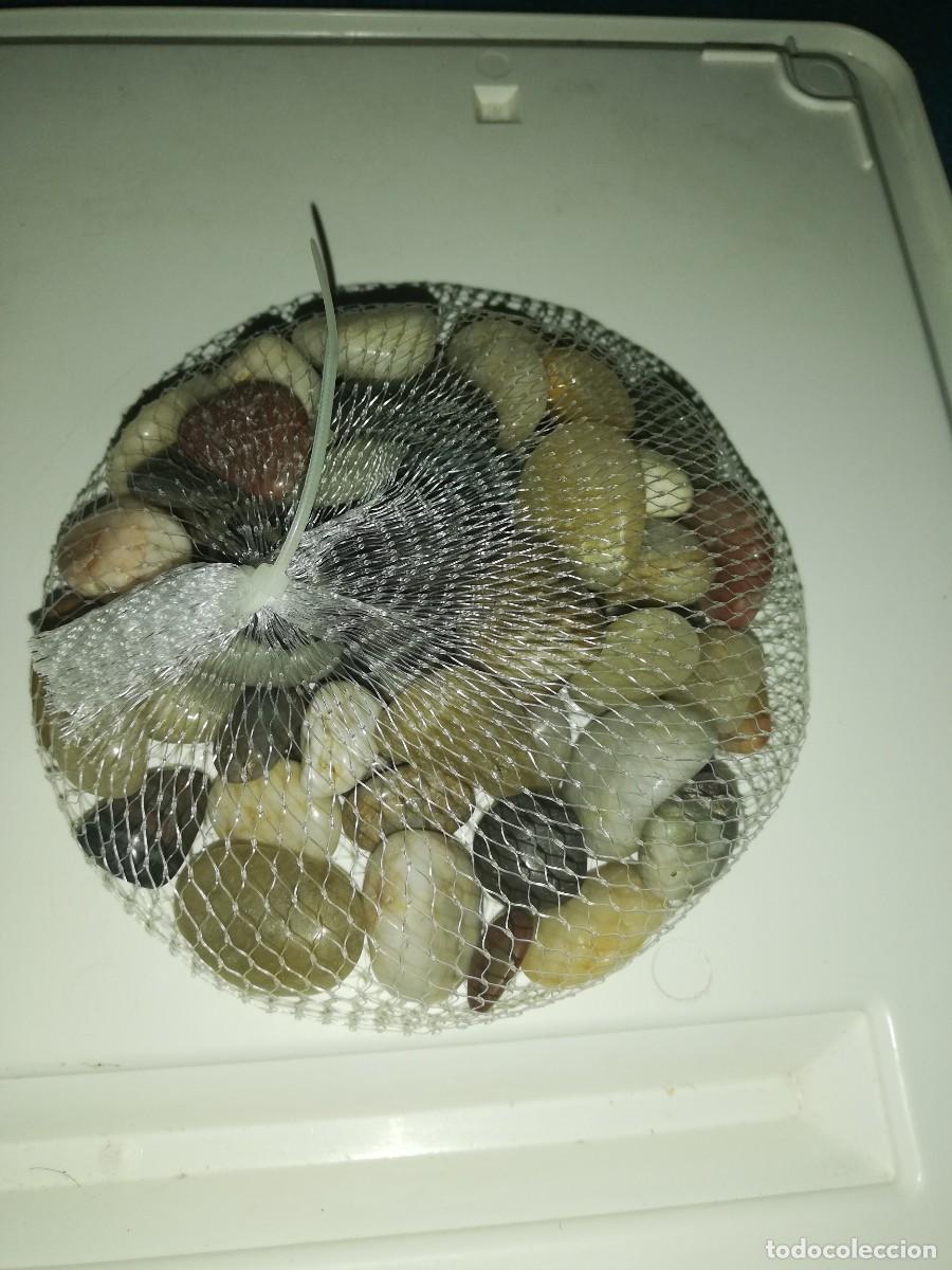 Vintage: Piedritas en bolsa para decoraci&oacute;n