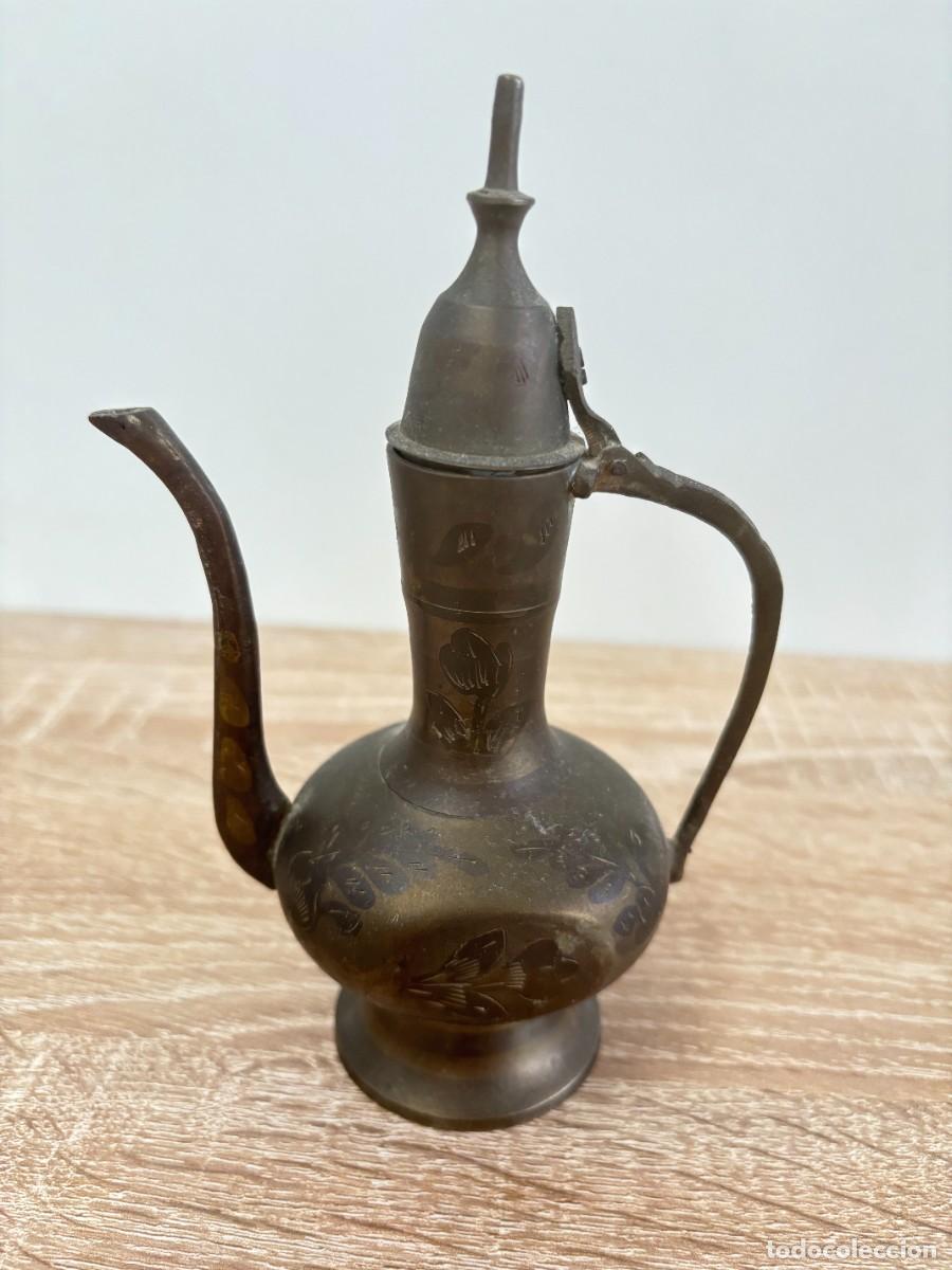 Vintage: TETERA DE BRONCE ANTIGUA VINTAGE