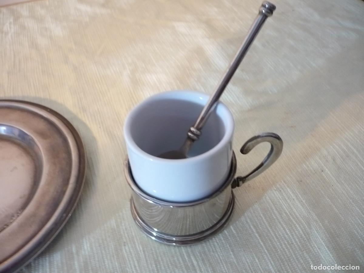 Vintage: Juego de Caf&eacute; en alpaca. - Foto 4