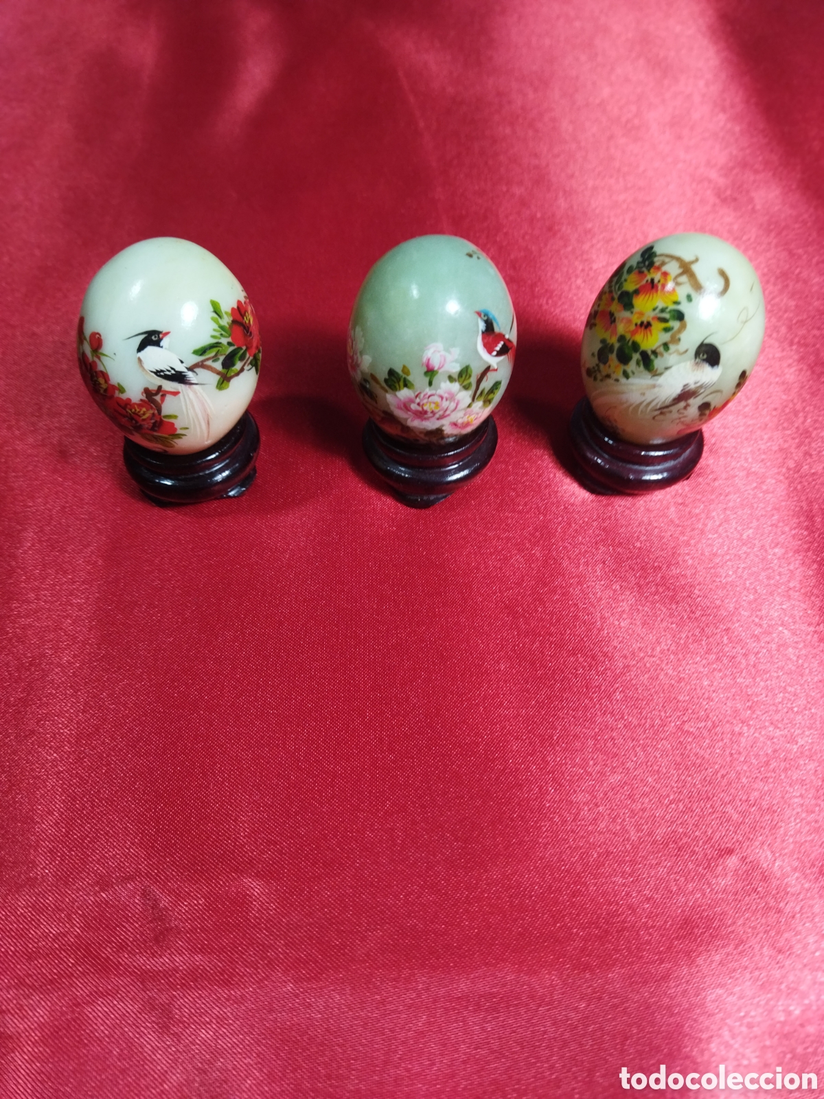 Vintage: Huevos de jade vintage - Foto 2