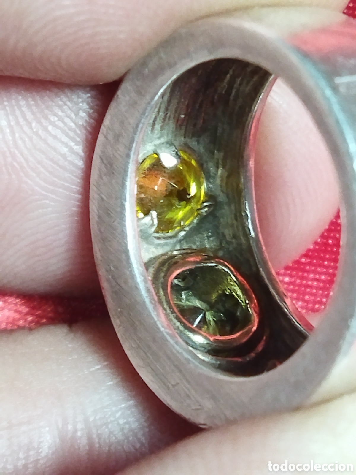 Vintage: Anillo de plata y citrino - Foto 5