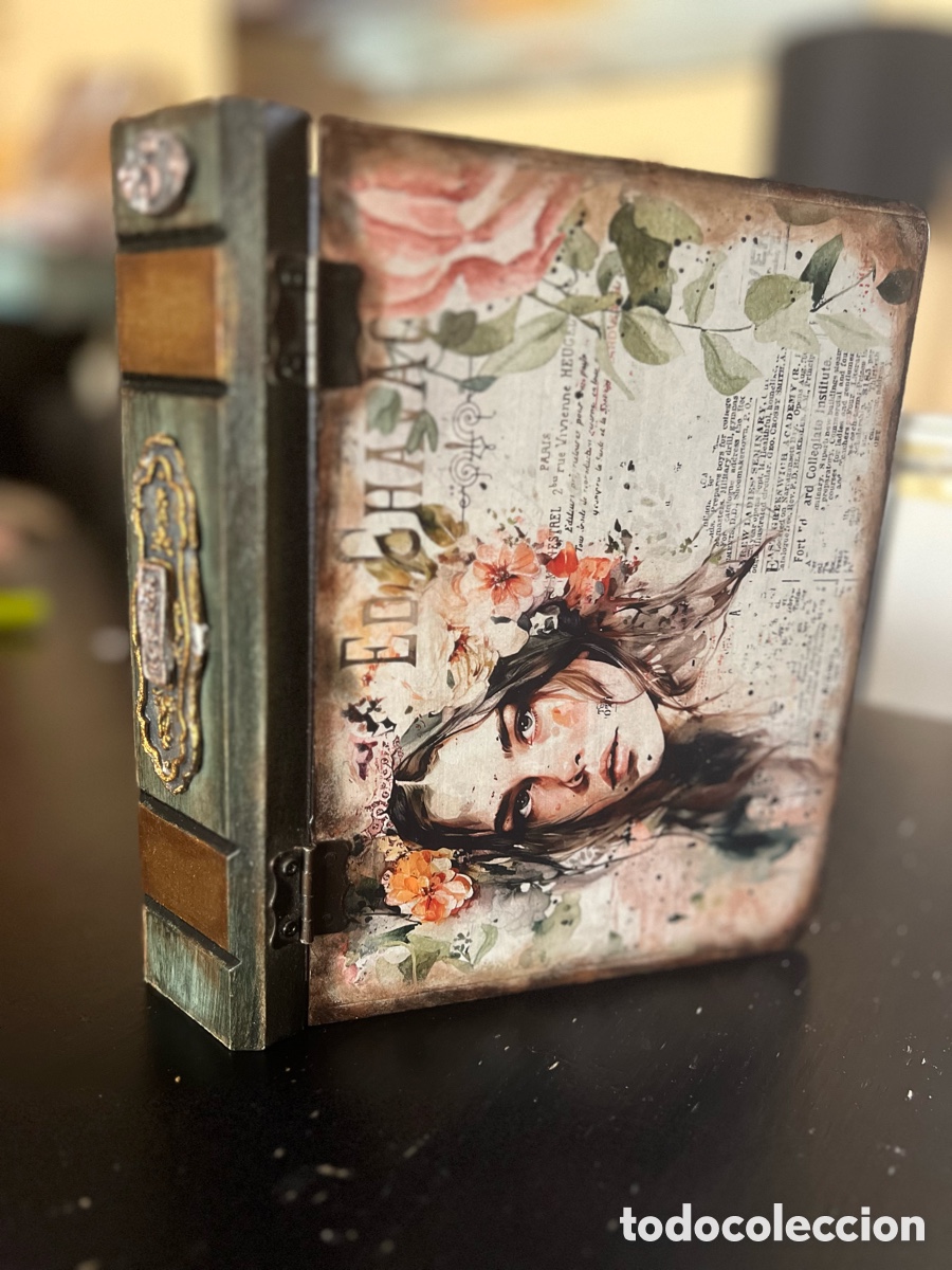 Vintage: Caja libro vintage decorada - Foto 4