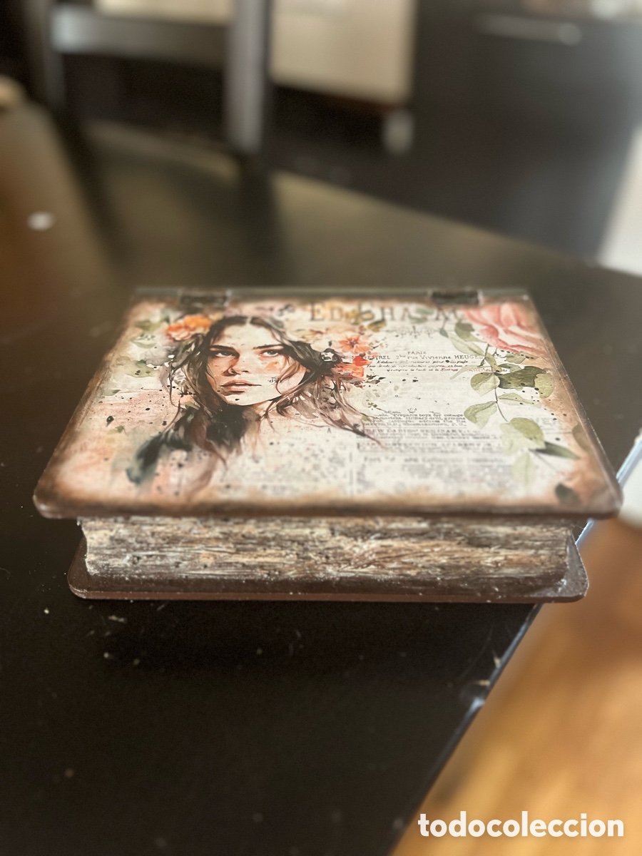 Vintage: Caja libro vintage decorada - Foto 9