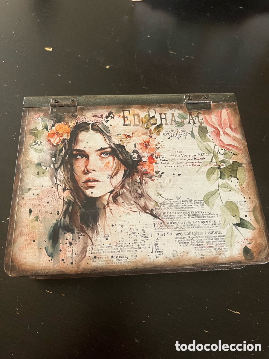 Vintage: Caja libro vintage decorada - Foto 1